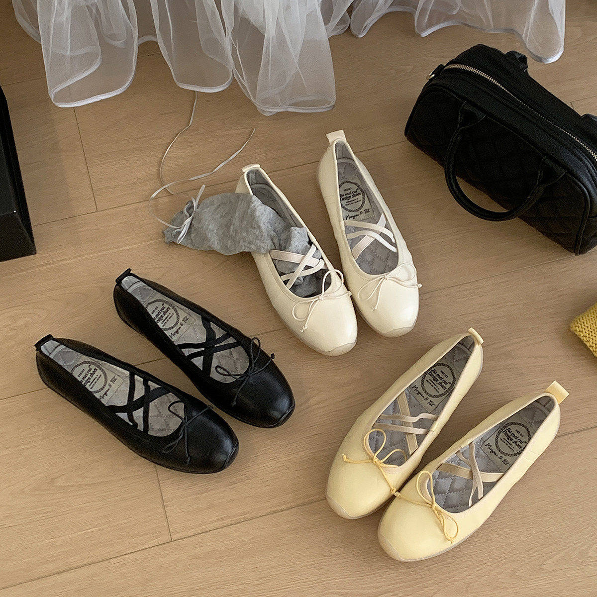 JIAMEIRUI 仙女风芭蕾舞鞋2026新款法式圆头蝴蝶结软底玛丽珍鞋女,女鞋,浅口单鞋,淘宝优惠券,粉丝福利购,淘宝优惠卷