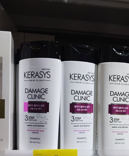韩国进口Kerasys受损修复洗发水clinic强效200ml,效期2028.4月