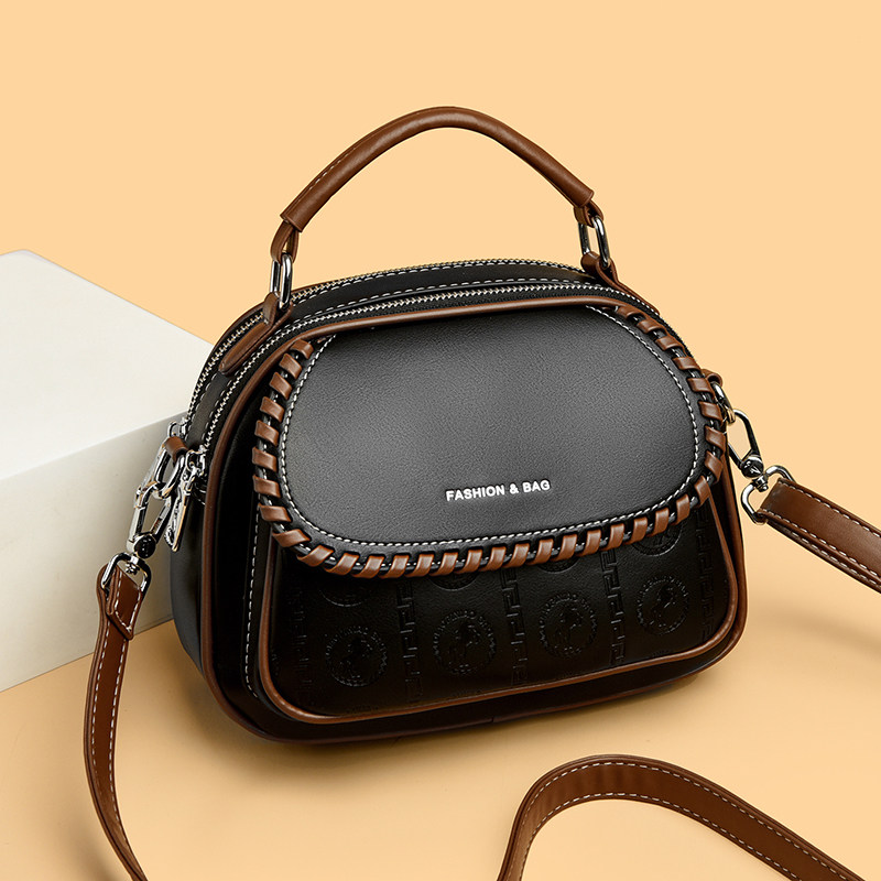 2026春季新款时尚洋气女士单肩手提包复古百搭真皮斜挎小包高级感