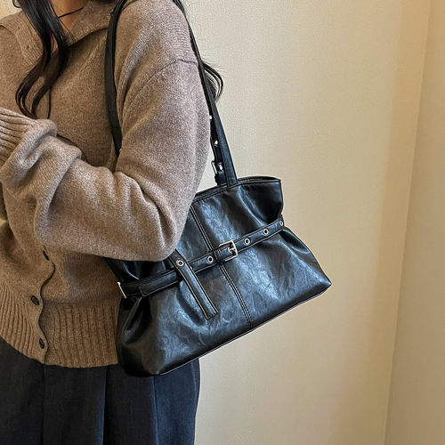 COOLE女包2026新款简约复古小众设计百搭质感单肩腋下包