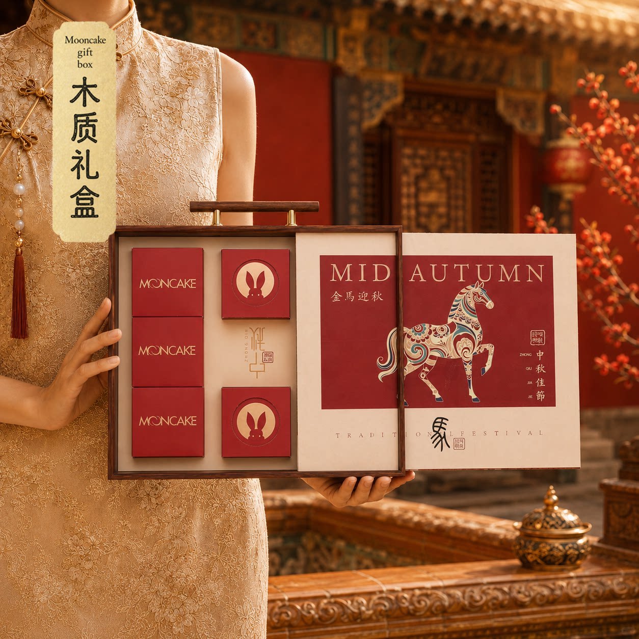月饼礼盒苏式月饼包装盒中秋礼盒空盒高端礼品包装盒高档新款盒子