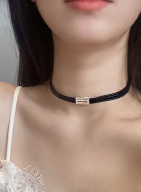 高级感个性项链奢华气质锁骨链