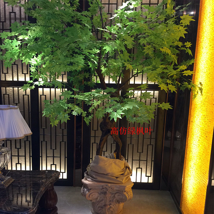 仿真树绿枫叶装饰枯树许愿树婚庆舞台引道具摆件枯树枝装饰造型树