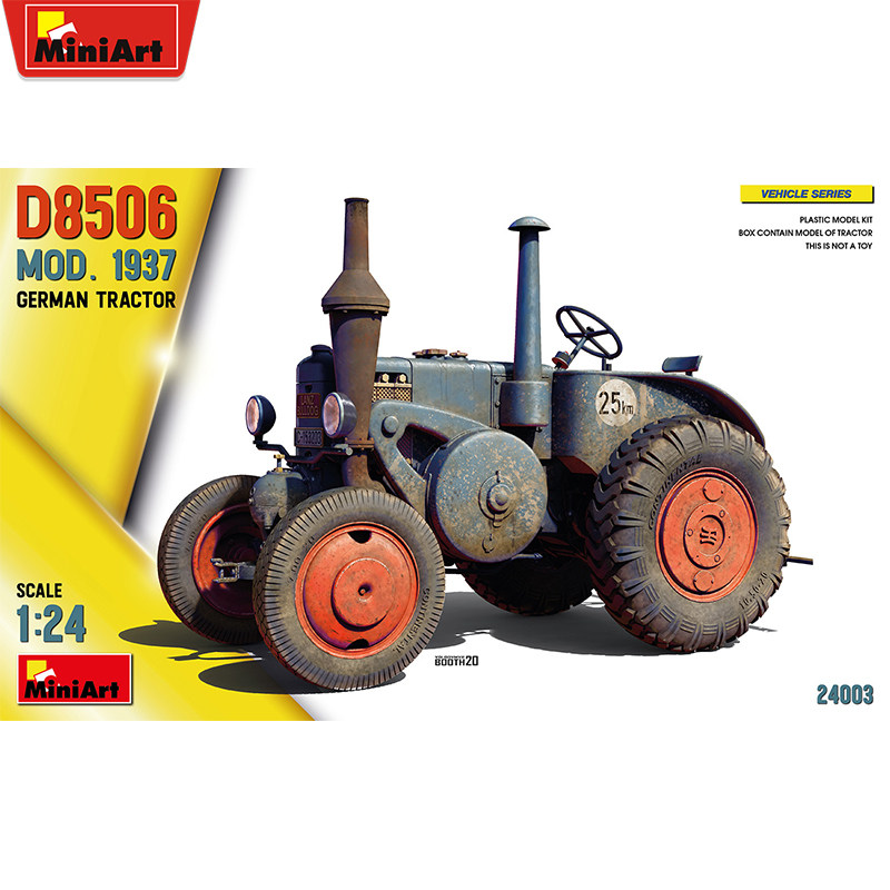MiniArt 1/24德国拖拉机 D8506 1937年型 拼装模型 24003