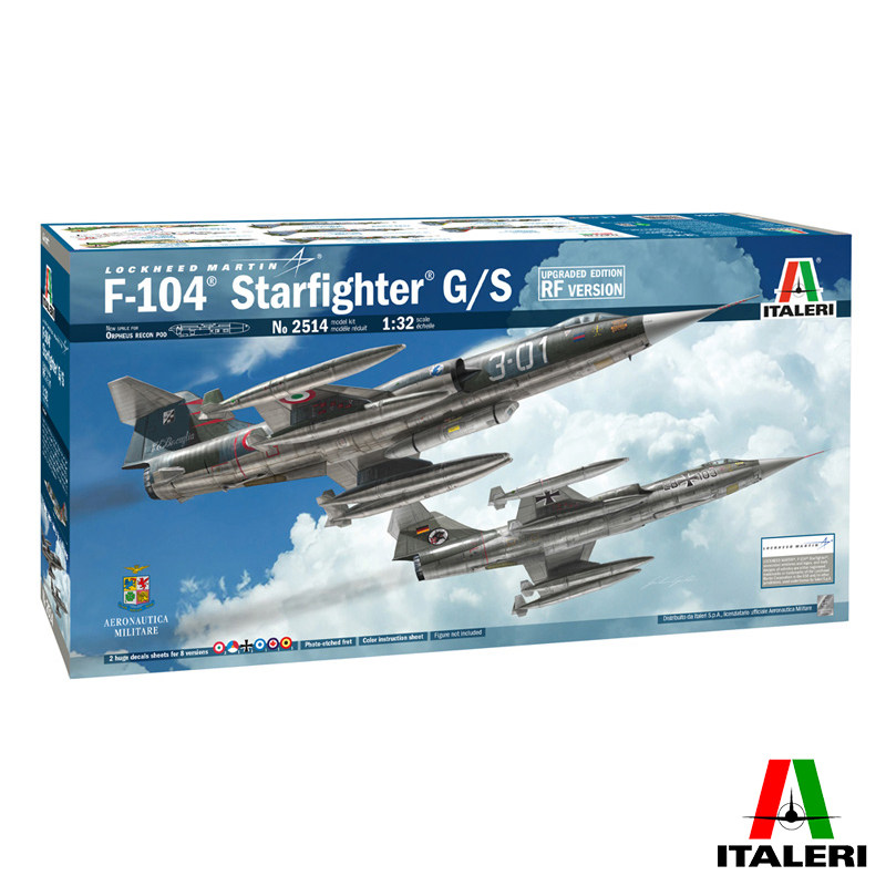伊达雷利 1/32  F-104 星际战斗机G/S升级版本RF版 2514