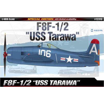 爱德美拼装飞机模型12313 1/48 美军F8F-1/2舰载机USS TARAWA