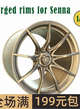 FAT FROG 1/24 改件 Forged (for Senna) 轮圈模型 配田 FW24009