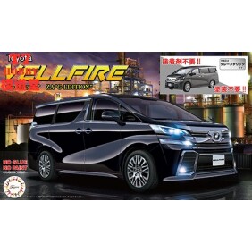 富士美 1/24 拼装车模 Vellfire ZA G 深灰色 免胶免上色 06624