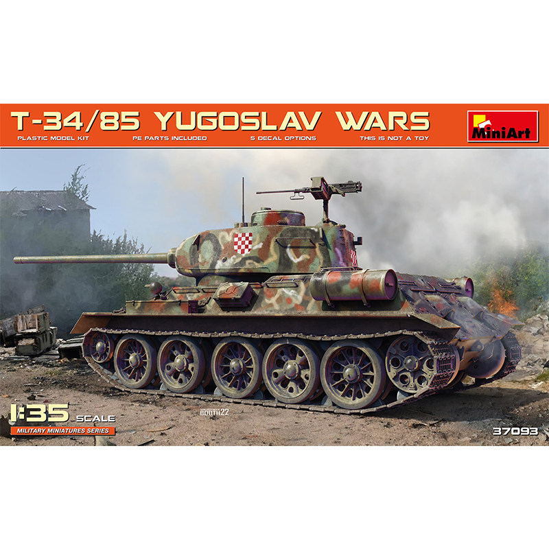 MiniArt 1/35 苏联 T-34/85中型坦克 南斯拉夫版本 37093