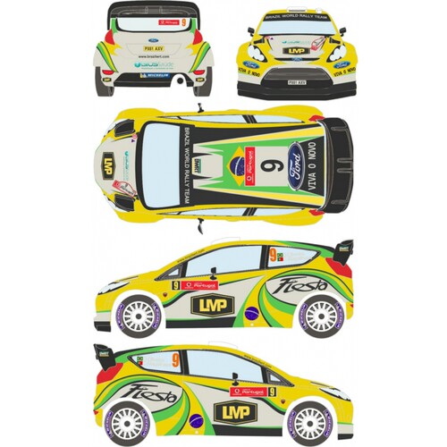 特价Racing Decal 43 水贴 1/24  Fiesta WRC #9 2012 RD24/003