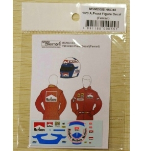 MSM水贴 1/20 A.Prost 赛车服头盔水贴 法拉利 MSMD055