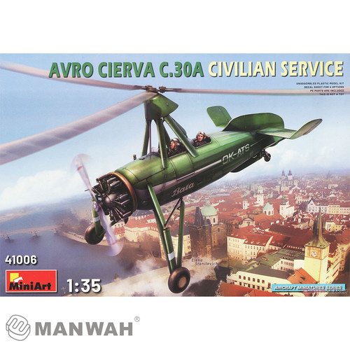 Miniart 41006 1/35 德国Avro Cierva C.30A 旋翼民用飞机