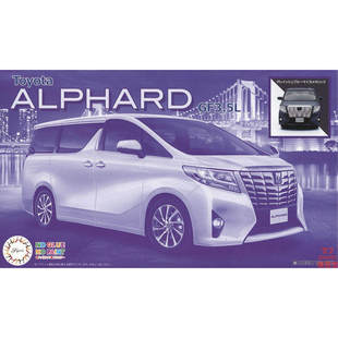 富士美 1/24 免胶免色车模 丰田 ALPHARD GF3.5L 灰蓝云母 06663