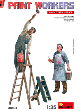 MiniArt1/35  带工具的油漆工 38094 拼装模型