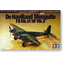 田宫拼装模型 1/72 英国蚊式战机FB Mk.VI/NF Mk.II 60747