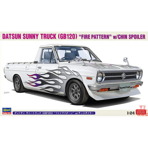 长谷川 1/24 拼装车模 Datsun Sunny Truck (GB120) 火焰纹 20829