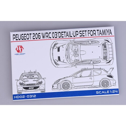HobbyDesign 蚀刻片 1/24 Peugeot 206 WRC 03\