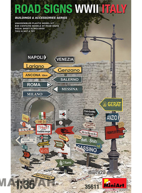 MiniArt 35611 1/35 情景配件 场景用 意大利路标