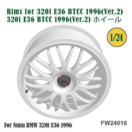 FAT FROG1/24 19寸 BBS轮圈模型 320i E36 (Ver.2)配NUNU FW24016
