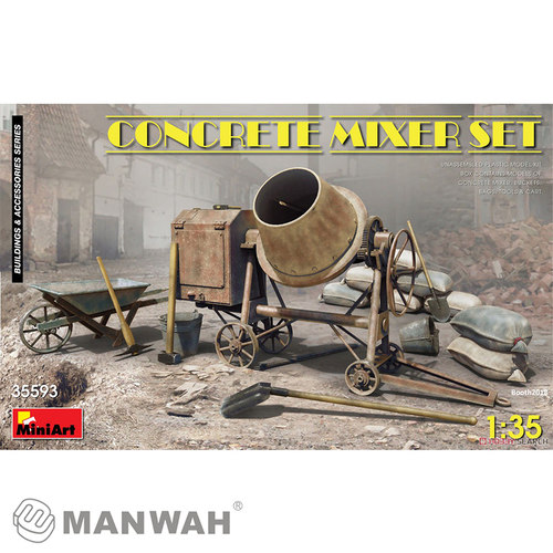 Miniart 35593 1/35 混凝土搅拌机 拼装