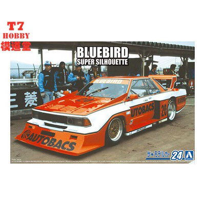 青岛社1/24拼装车模KY910 Blue Bird Super Silhouette '83 20279