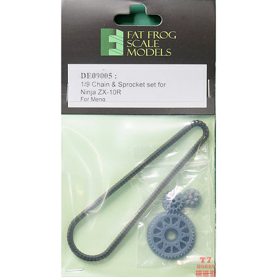 FAT FROG 1/9 Kawasaki Ninja ZX-10R 链条模型 配MENG DE09005