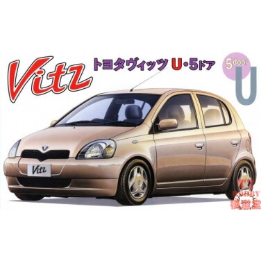 富士美 1/24 拼装车模 Toyota Vitz U 5 Doors 04738