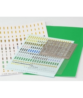 T2M 蚀刻 改造 1/24 赛车 安全带 套装 基础版 绿色 5005A