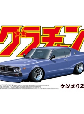 青岛社 1/24 拼装车模 Skyline Ken & Mary 2门 04265