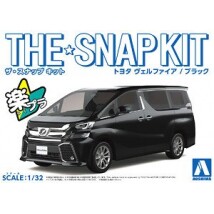 青岛社 1/32 免胶免上色拼装车模 Toyota Vellfire 黑色 05631
