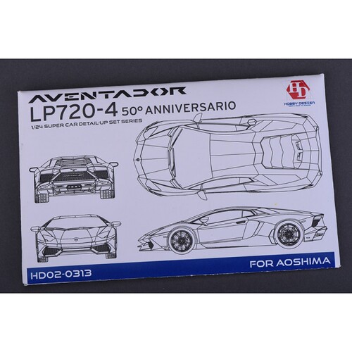HobbyDesign 蚀刻片 1/24 林宝坚尼 LP720-4 配A  HD02-0313