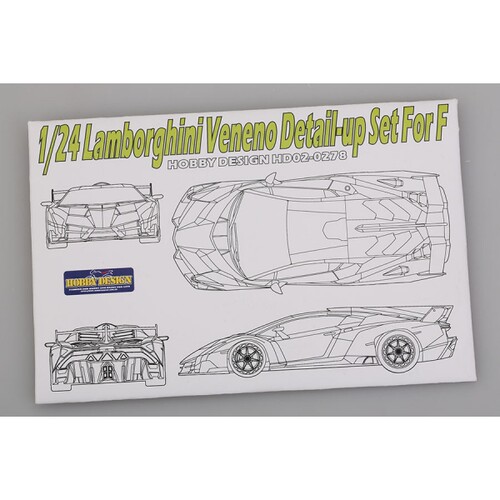 HobbyDesign 蚀刻片 1/24 林宝坚尼 Veneno 配F  HD02-0278