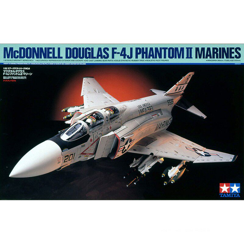 田宫飞机模型 1/32 美国 F-4J 鬼怪II 战斗机 60308