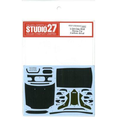 Studio 27 水贴 1/24 Civic EG6 碳纤维水贴 配长谷川 CD24023