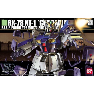 特价万代高达模型HGUC 047 1/144 RX-78 NT-1 Gundam艾利克斯高达