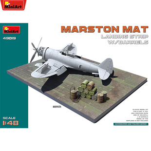 MINIART 1/48  马斯顿垫 着陆跑道 带油桶 49019