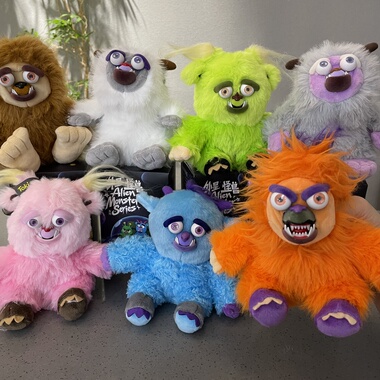 美国Feisty Pets正版变脸玩偶公仔怪兽系列潮玩盲盒玩具挂件礼物