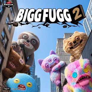 Fuggler官方正版萌牙怪兽之巨宝系列二代大公仔丑萌搞怪潮玩玩偶