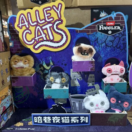 Fuggler萌牙怪兽猫咖毛绒挂件