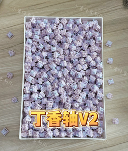 丁香轴V2客制化机械键盘轴体 米勒3204手工精润版 厂润版无润版