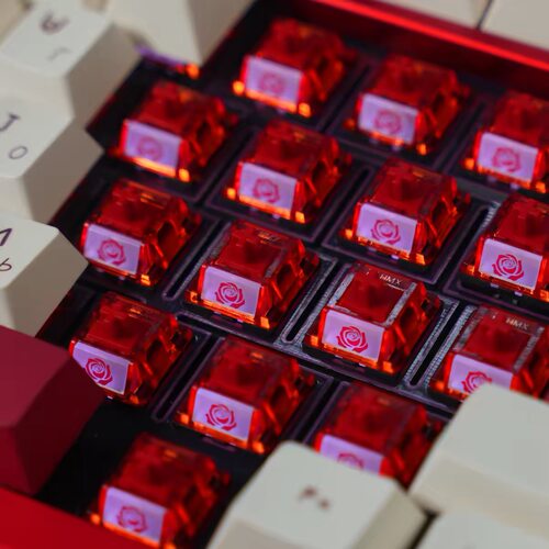 千叶玫瑰轴 脆响型轴 带导光柱 Rena Lab X HMX Centifolia Rose