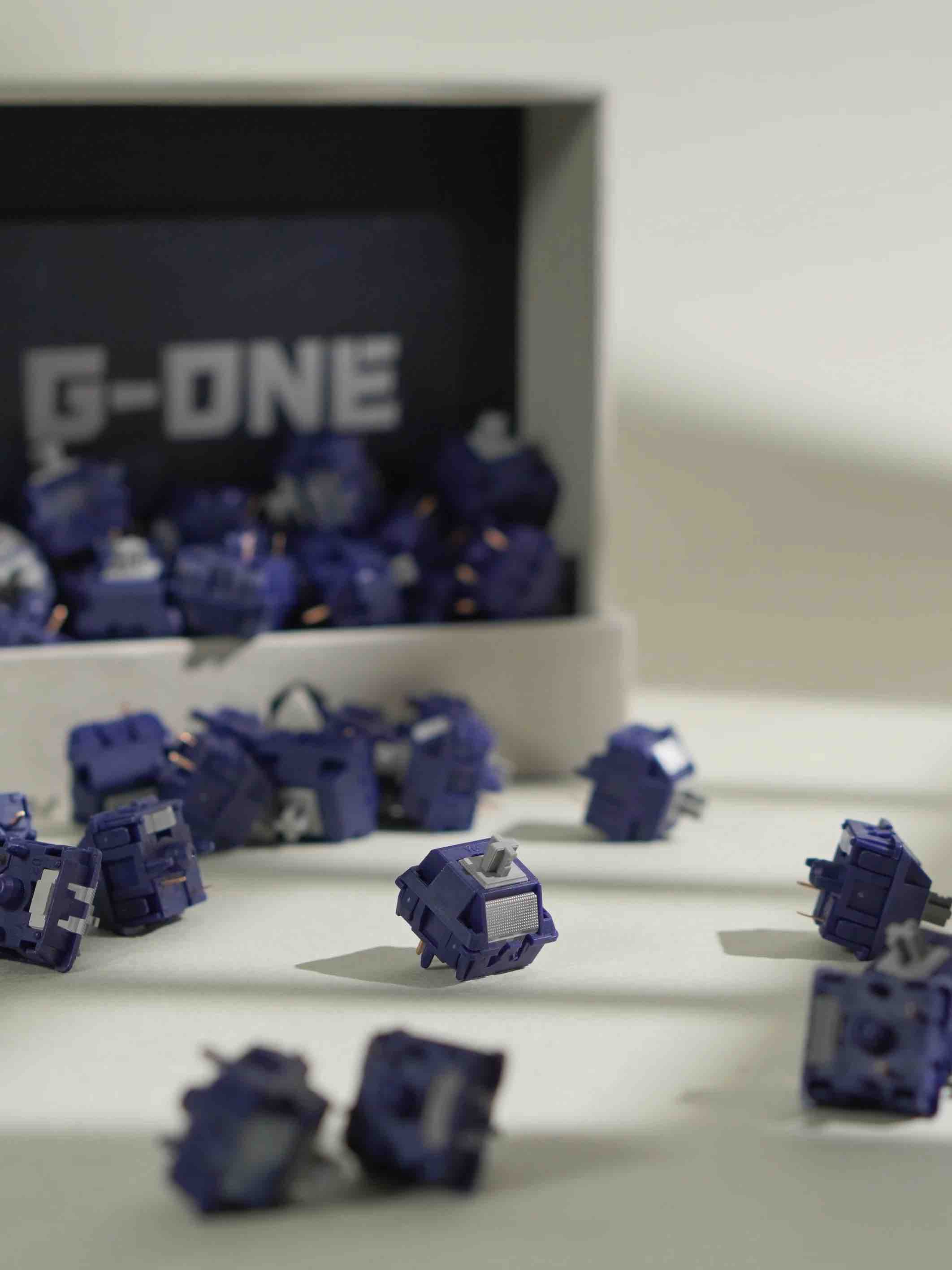 GONE轴 G-ONE轴 沙滑中频 五脚机械键盘轴体导光【YG＋WINTREE】