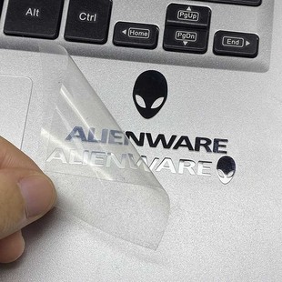 外星人LOGO标志笔记本金属贴电脑一体机贴纸显示器机箱标贴装饰贴