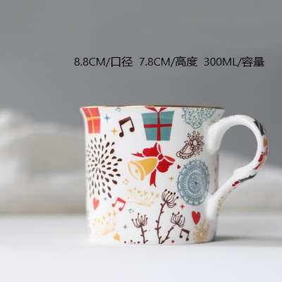 christmas mug beautiful gift happy snowman coffee cup圣诞杯