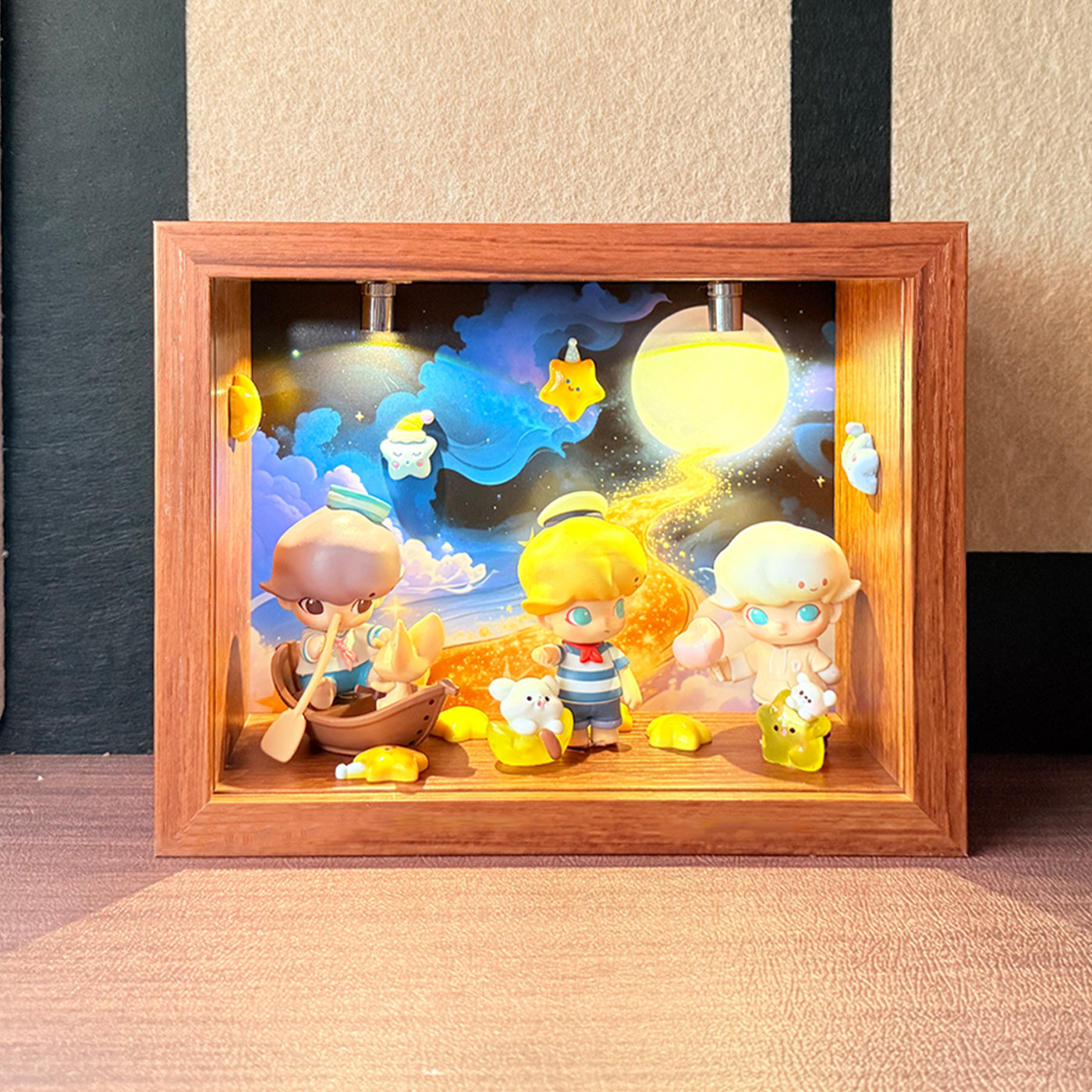 .DIMOO梦里梦外捕星星的人盲盒收纳相框泡泡玛特手办展示柜摆件,模玩/动漫/周边/娃圈三坑/桌游,盲盒场景道具娃屋,淘宝优惠券,粉丝福利购,淘宝优惠卷