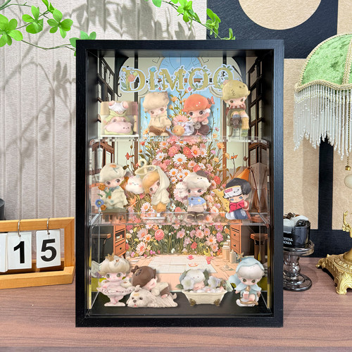 DIMOO星期八系列展示盒中空7cm抽拉星星人手办盲盒diy收纳展示