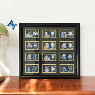 亚克力卡砖装裱框收纳框收藏展示框防尘画框 定制展示盒