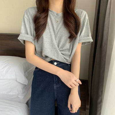 高腰显瘦浅色直筒牛仔裤女2021夏新宽松百搭配短款上衣阔腿老爹潮