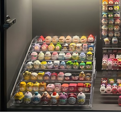 萌粒展示盒迷你食玩盲盒收纳架