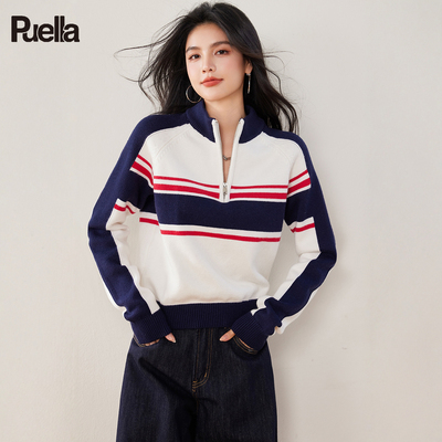 Puella拉夏贝尔时尚毛针织衫